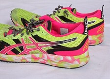 Asics Gel-Noosa Tri 12 Yellow Pink Women's UK 7.5 EU 41.5 Running Gym Retro
