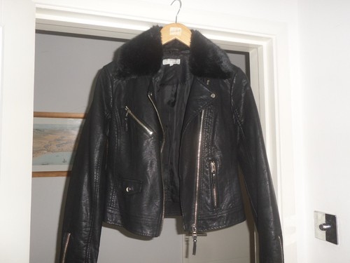 Red herring faux leather - red,
