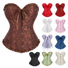 Corsets Basques Bustier Satin