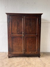 Early 17th Century Period Solid Oak Livery Pantry Larder Cupboard Circa 1650