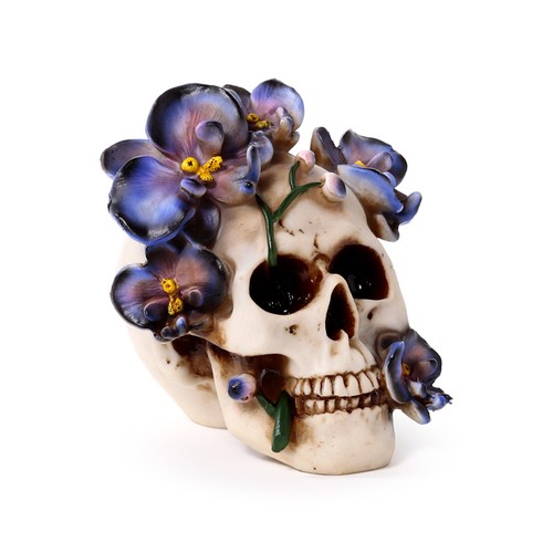 Skull with purple vine - purple,