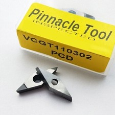 Diamond Tipped CNC Lathe Cutter PCD CBN Cutting Tools High Wear Resistance