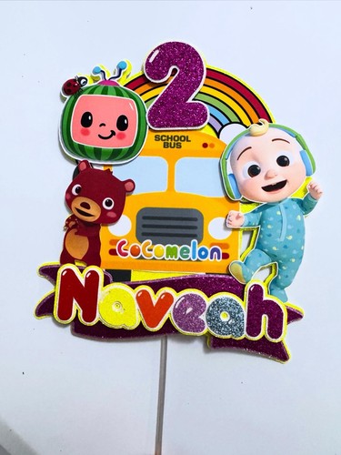 Cocomelon cake topper name - cocomelon,