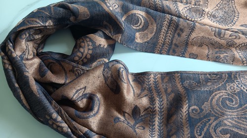 Paisley reversible shawl - paisley,