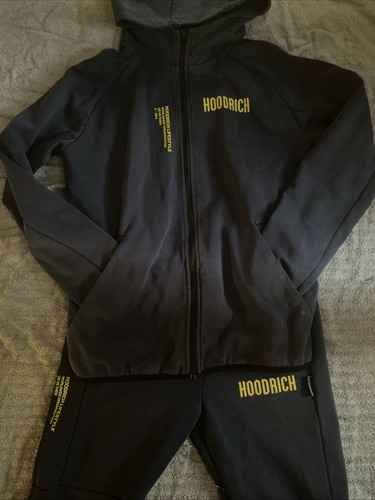 Hoodrich blue tracksuit hoodie - hoodrich,