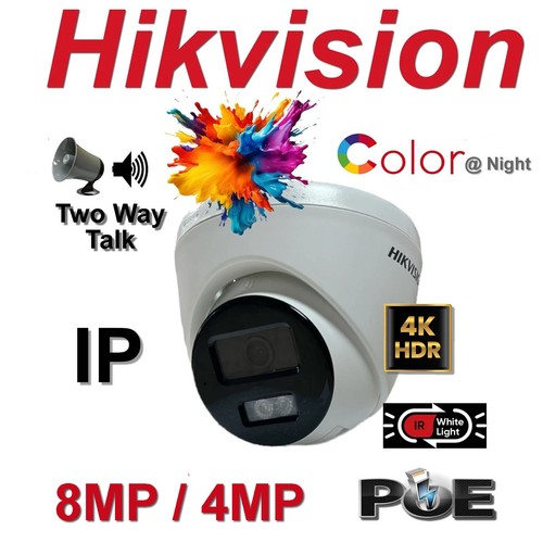 Hikvision 8mp colorvu - ip,