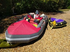 Avon Sportsboat, 6 man, Mercury 5hp, lifejackets, OBE fun ring, seat, covers.