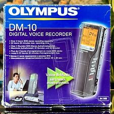 OLYMPUS DM-10 DIGITAL VOICE RECORDER Voice & Music Sony Microphone Earphone Case