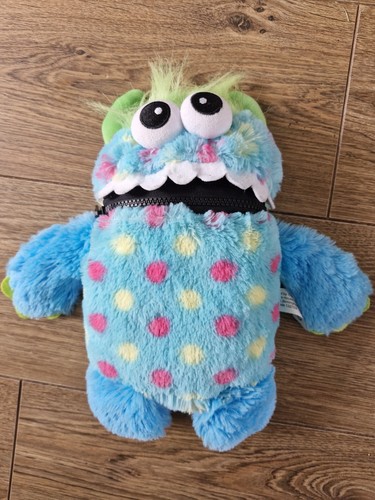 Blue spotty worry monster - blue, with