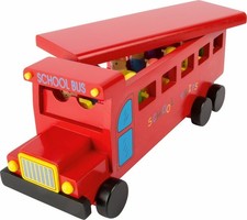 Wooden School Bus Toy with