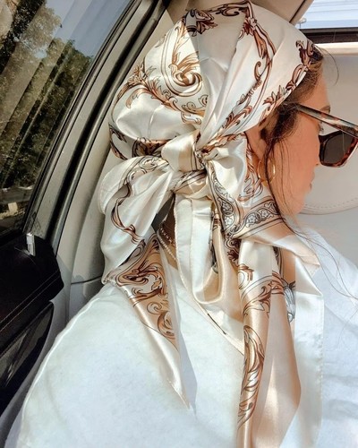 90x90 satin square scarf - 90x90,