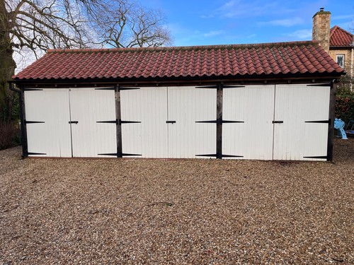 100 oak triple garage cart - 100%,