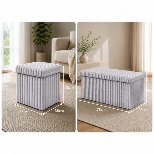 Foldable ottoman storage box - ottoman,