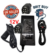 12v Main Power Adapter for 12v Polaroid TV Model P19LEDDVD12  4 Pin A