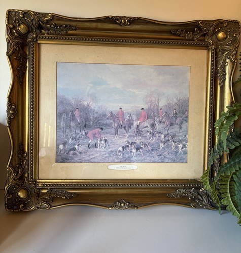Vintage fox hunting - hunting, gilt