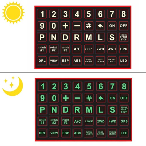 Luminous button sticker - luminous,