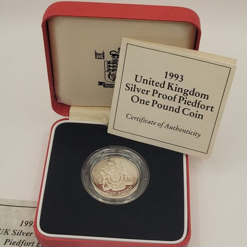 1993 silver proof - uk, piedfort