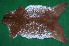 Luxury Goat hide Rug Hair on Area Rug Size 36"x22" Animal Leather Goat Skin G148
