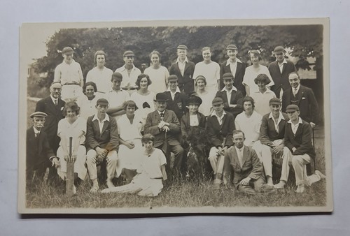 1920s cricket postcard - cricket,