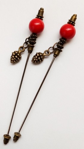 Hat pins vintage inspired - hat,