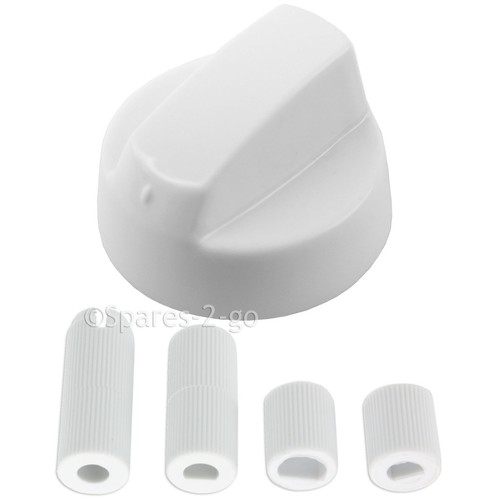 Cda white oven cooker - white, knob