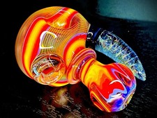 Heady Horned Glass Pipe With