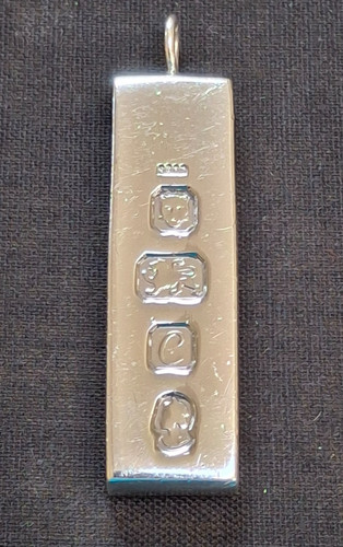 Vintage sterling silver ingot - vintage,