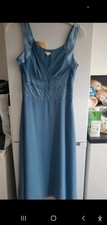 B.young Size Medium(10) Lined Party Evening Dress 49" Length.. Gorgeous Blue
