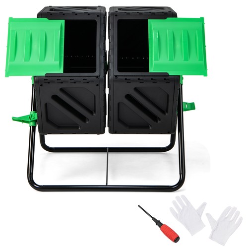 Costway dual chamber compost - costway,