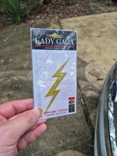 Lady Gaga Lightning Bolt Face