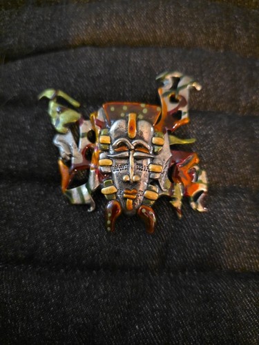 Vintage enamel cubist style - vintage,