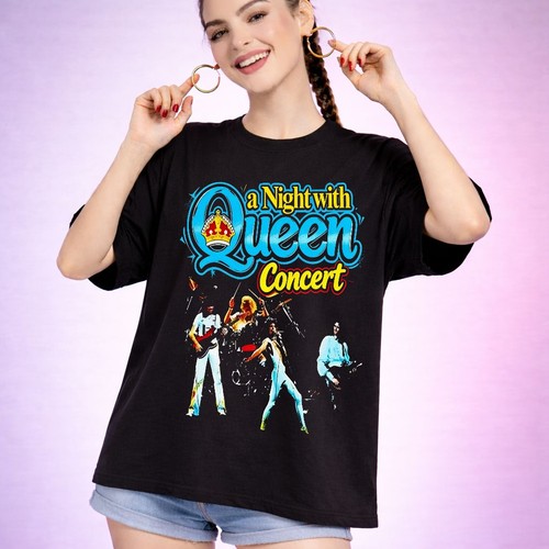 Retro queen band - shirt, a