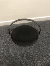 Antique 13” iron Griddle hanging Gypsy cooking skillet Welsh cake 8 Lb In Weight