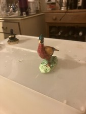 SMALL BESWICK CURVED TAIL COCK PHEASANT FIGURINE MADE IN ENGLAND