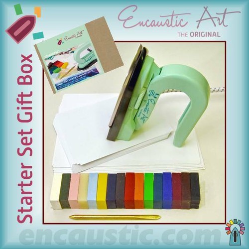 Encaustic wax art - art, set