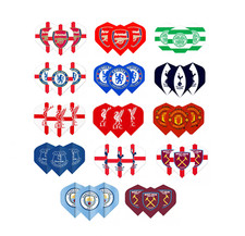 FOOTBALL TEAM DART FLIGHTS, MUFC, MCFC, WHU, EFC, THFC, AFC, LFC, CFC, CELTIC