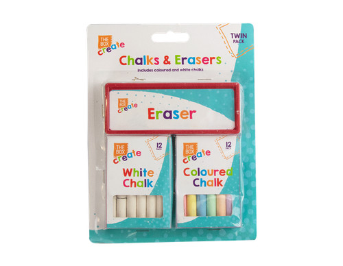 Chalk eraser set black board - black,