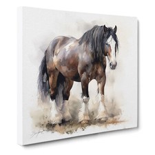 Shire Horse Gestural Art