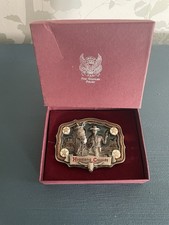 Vintage Hopalong Cassidy Pewter Belt Buckle, Cowboy Western Accessory #4271