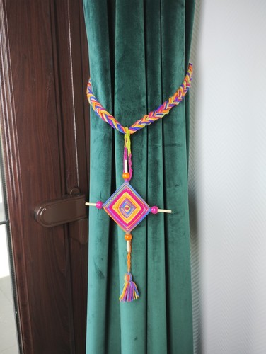 Curtain tie back - tie, wall