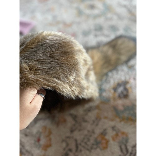 Mens faux fur coonskin - coonskin, cap