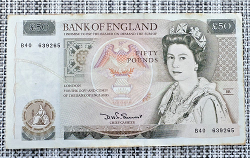 Bank england old - old, fifty