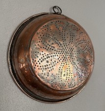 Antique French Copper Colander