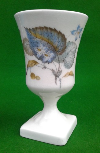 Floral pattern pedestal vase - floral, vase.