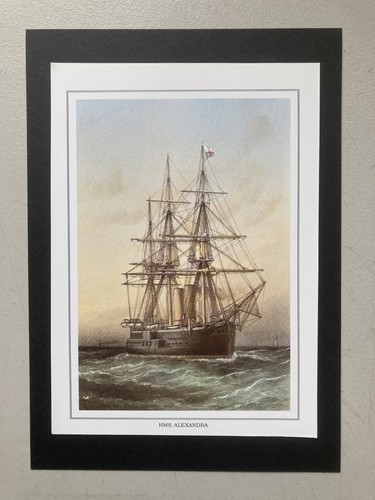 Naval print hms alexandra - print-,
