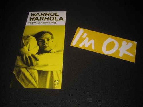Andy warhol ok sticker - warhol,