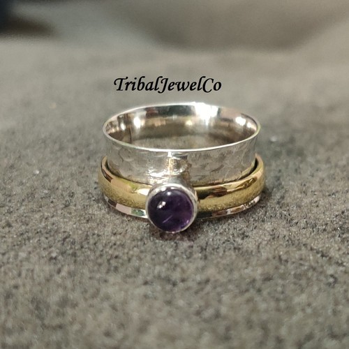 Amethyst ring 925 sterling - , ring,