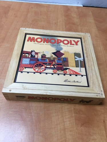 Monopoly game wooden - monopoly,
