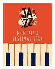 Vintage Jazz Festival 1984 Poster Wall Art Premium Quality Home Decor