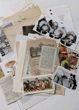 Ephemera Job Lot Vintage Paper Craft Junk Journal Scrapbook Book Pages Bundle 